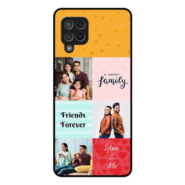 Galaxy M42 5G Personalized Glass Phone Case - Images with Quotes Design