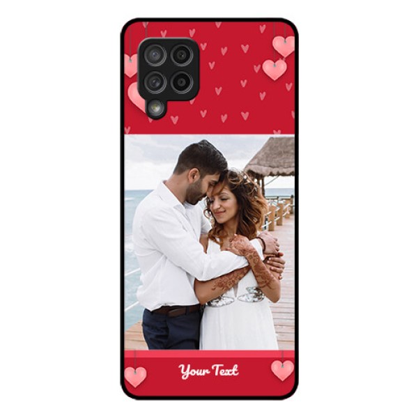 Galaxy M42 5G Custom Glass Phone Case - Valentines Day Design