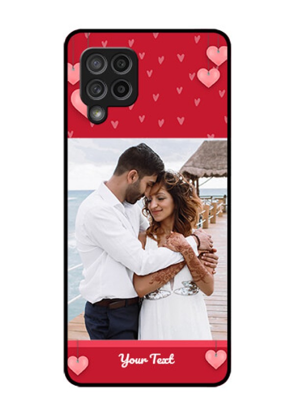 Galaxy M42 5G Custom Glass Phone Case - Valentines Day Design