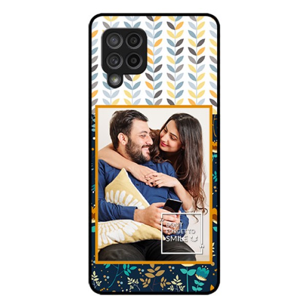 Galaxy M42 5G Custom Glass Mobile Case - Pattern Design