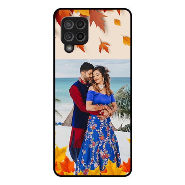 Galaxy M42 5G Photo Printing on Glass Case - Autumn Maple Leaves Design Galaxy M42 5G Photo Printing on Glass Case - Autumn Maple Leaves Design