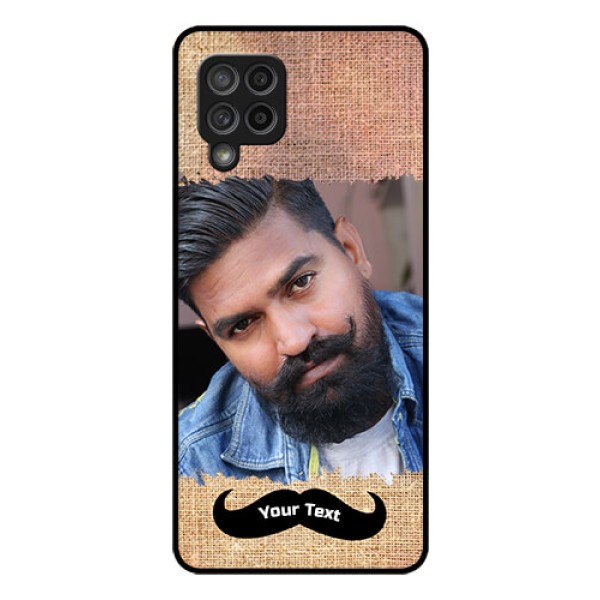 Galaxy M42 5G Personalized Glass Phone Case - with Texture Design