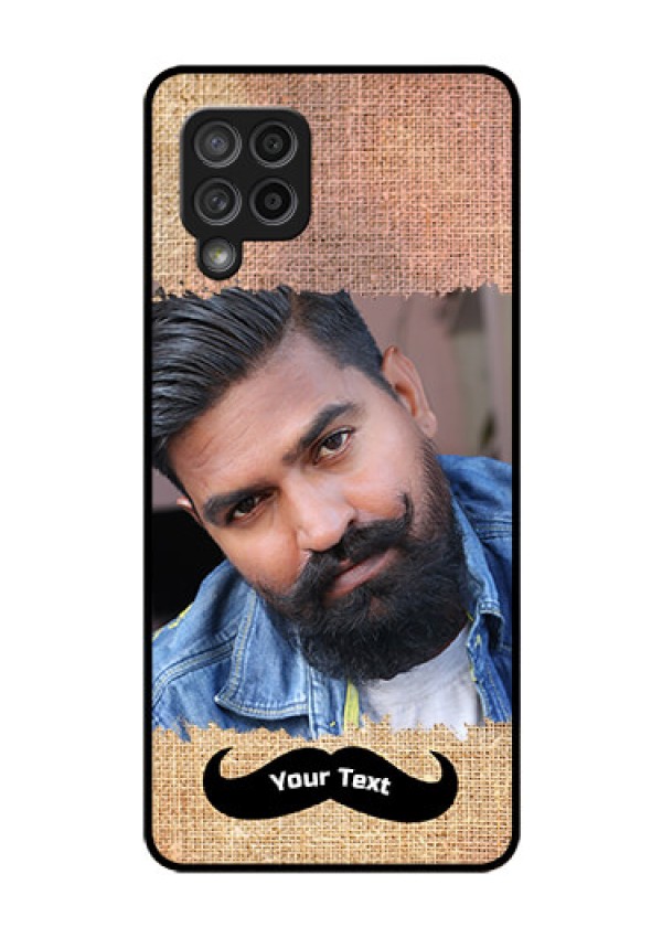 Galaxy M42 5G Personalized Glass Phone Case - with Texture Design