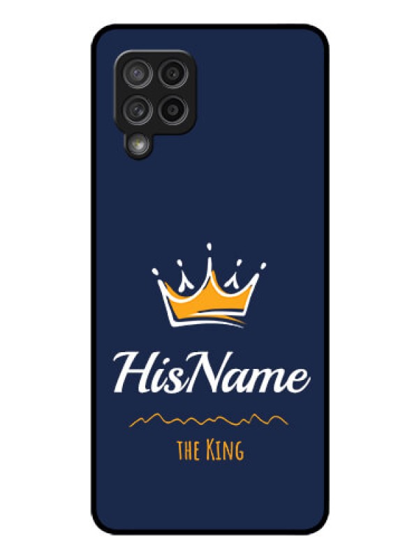 Custom Galaxy M42 5G Glass Phone Case King with Name
