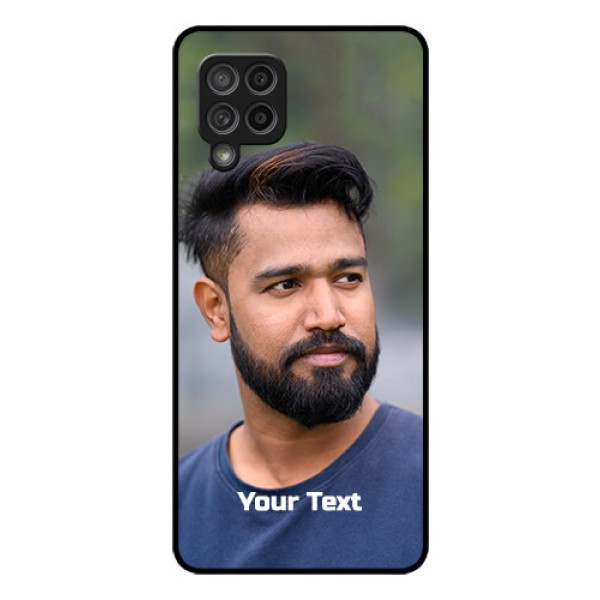 Galaxy M42 5G Glass Mobile Cover: Photo with Text