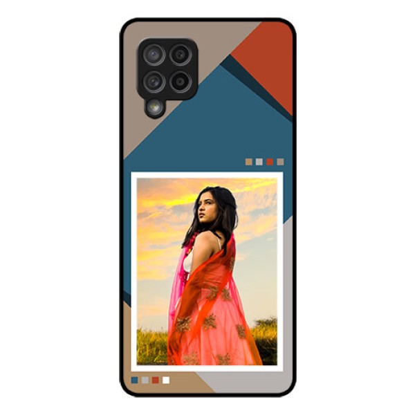 Galaxy M42 5G Personalized Glass Phone Case - Retro color pallet Design Galaxy M42 5G Personalized Glass Phone Case - Retro color pallet Design