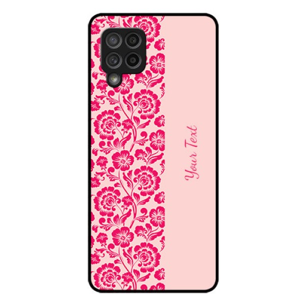 Galaxy M42 5G Custom Glass Phone Case - Attractive Floral Pattern Design Galaxy M42 5G Custom Glass Phone Case - Attractive Floral Pattern Design