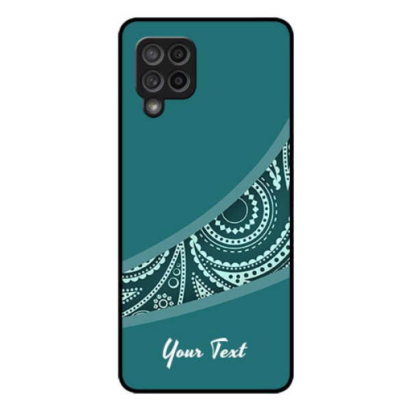 Galaxy M42 5G Photo Printing on Glass Case - semi visible floral Design Galaxy M42 5G Photo Printing on Glass Case - semi visible floral Design