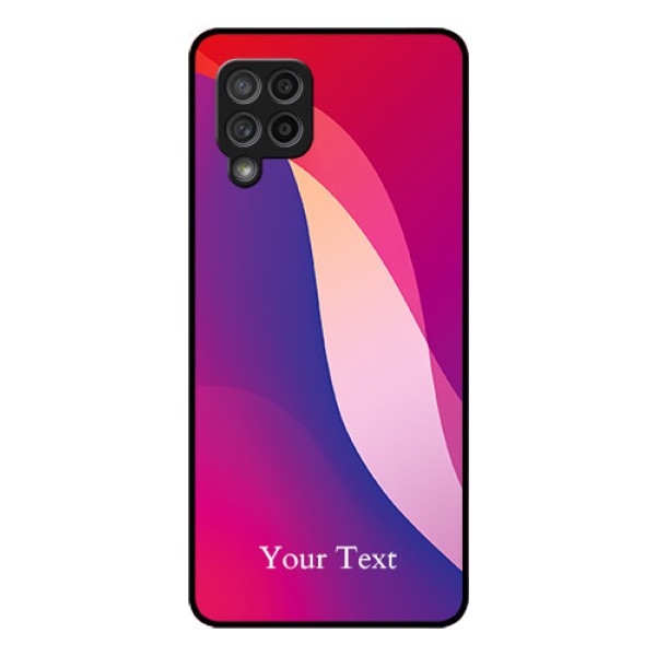 Galaxy M42 5G Personalized Glass Phone Case - Digital abstract Overlap Design Galaxy M42 5G Personalized Glass Phone Case - Digital abstract Overlap Design