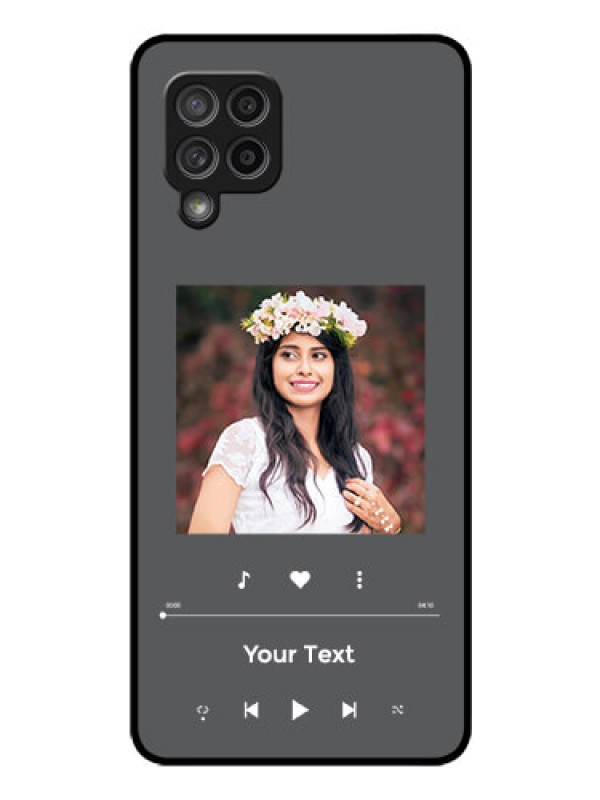 Custom Galaxy M42 5G Custom Glass Mobile Case - Play The Music Design