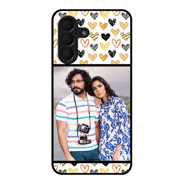 Samsung Galaxy M47 5G Custom Glass Phone Case - Love Symbol Design