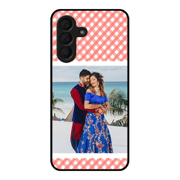 Samsung Galaxy M47 5G Custom Glass Phone Case - Pink Pattern Design Samsung Galaxy M47 5G Custom Glass Phone Case - Pink Pattern Design
