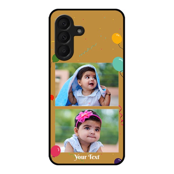 Samsung Galaxy M47 5G Custom Glass Phone Case - Image Holder With Birthday Celebrations Design Samsung Galaxy M47 5G Custom Glass Phone Case - Image Holder With Birthday Celebrations Design