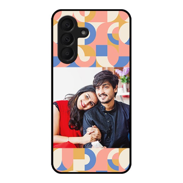 Samsung Galaxy M47 5G Custom Glass Phone Case - Semi - Circle Maze Pattern Design Samsung Galaxy M47 5G Custom Glass Phone Case - Semi - Circle Maze Pattern Design