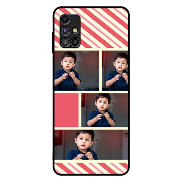 Galaxy M51 Personalized Glass Phone Case  - Picture Upload Mobile Case Design