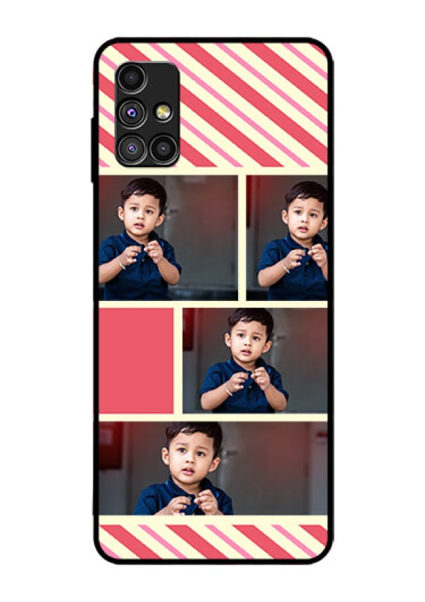 Galaxy M51 Personalized Glass Phone Case  - Picture Upload Mobile Case Design