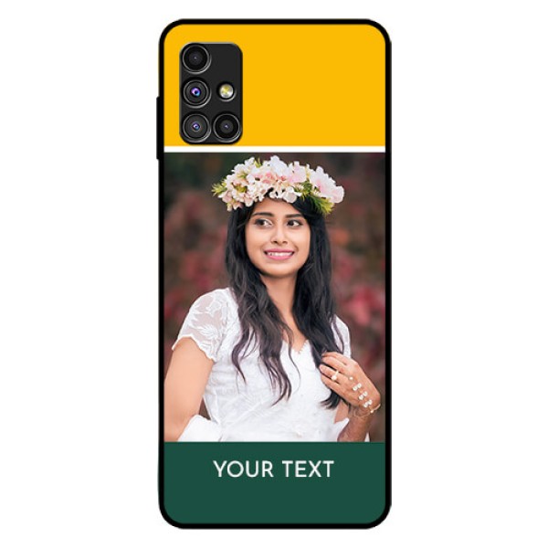 Galaxy M51 Photo Printing on Glass Case - Love You Design Galaxy M51 Photo Printing on Glass Case - Love You Design