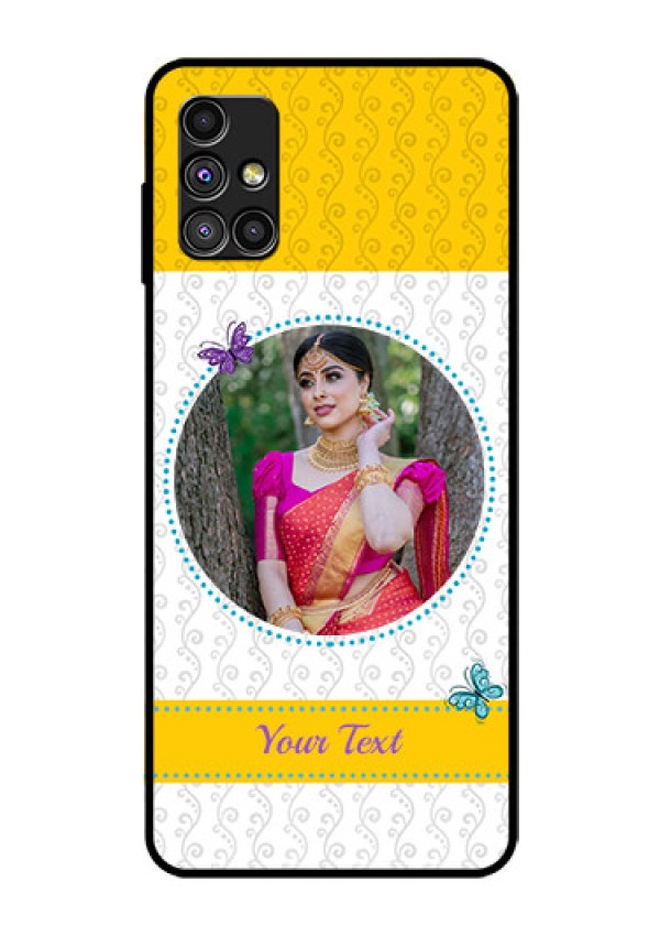 Galaxy M51 Custom Glass Mobile Case  - Girls Premium Case Design