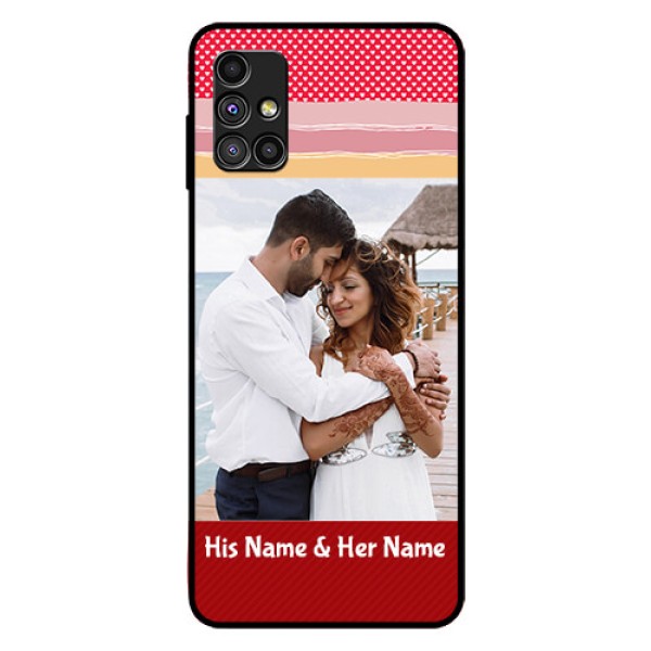 Galaxy M51 Custom Glass Mobile Case  - Premium Case Design