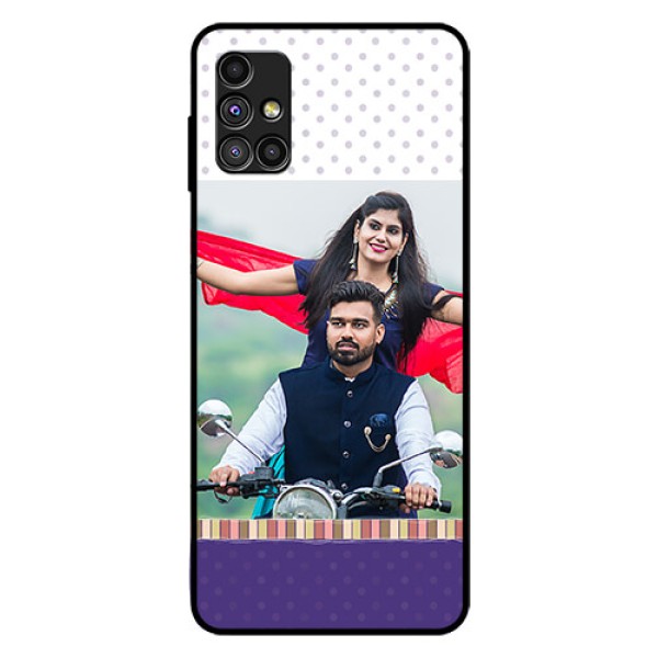 Galaxy M51 Photo Printing on Glass Case  - Cute Family Design