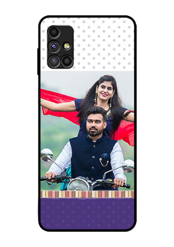 Galaxy M51 Photo Printing on Glass Case  - Cute Family Design