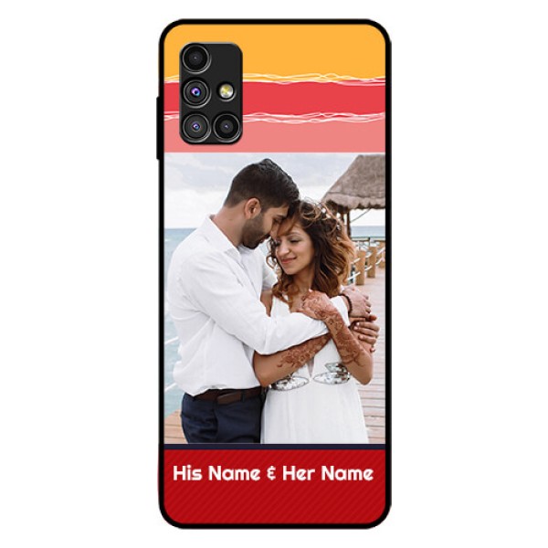 Galaxy M51 Custom Glass Mobile Case - Colorful Case Design Galaxy M51 Custom Glass Mobile Case - Colorful Case Design