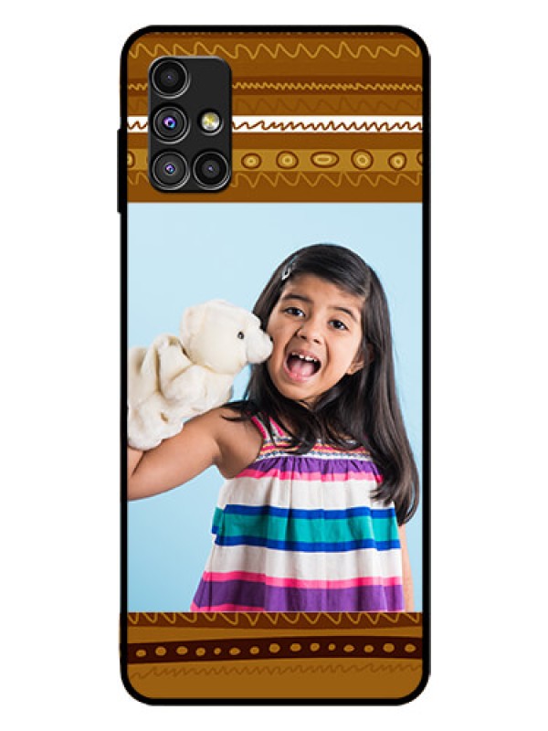 Custom Galaxy M51 Custom Glass Phone Case  - Friends Picture Upload Design 