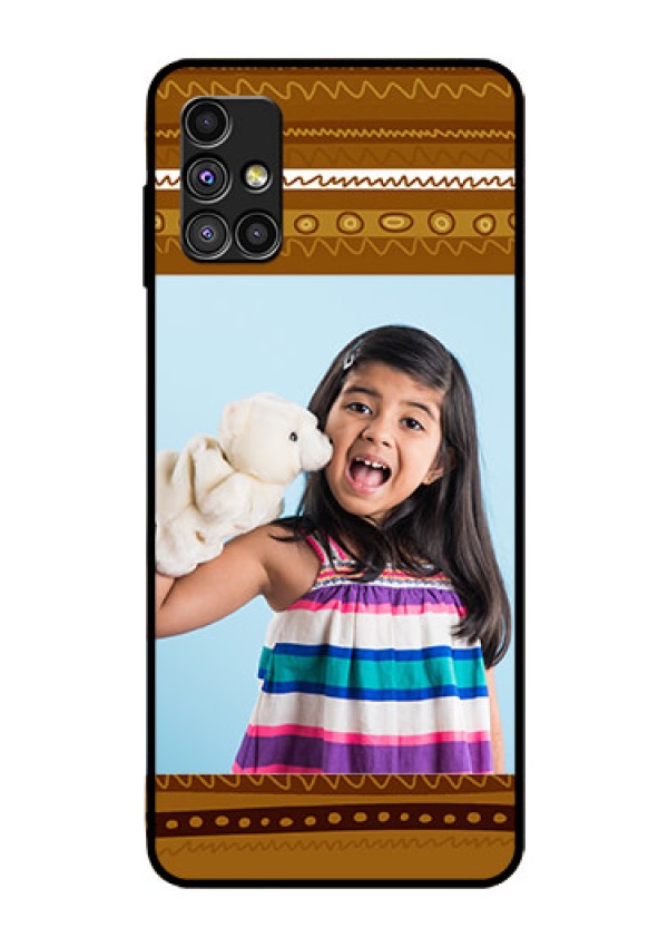 Galaxy M51 Custom Glass Phone Case  - Friends Picture Upload Design 