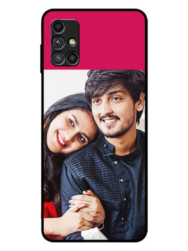 Custom Galaxy M51 Custom Glass Mobile Case  - Anniversary Cover Design