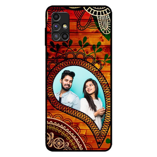 Galaxy M51 Personalized Glass Phone Case  - Abstract Colorful Design