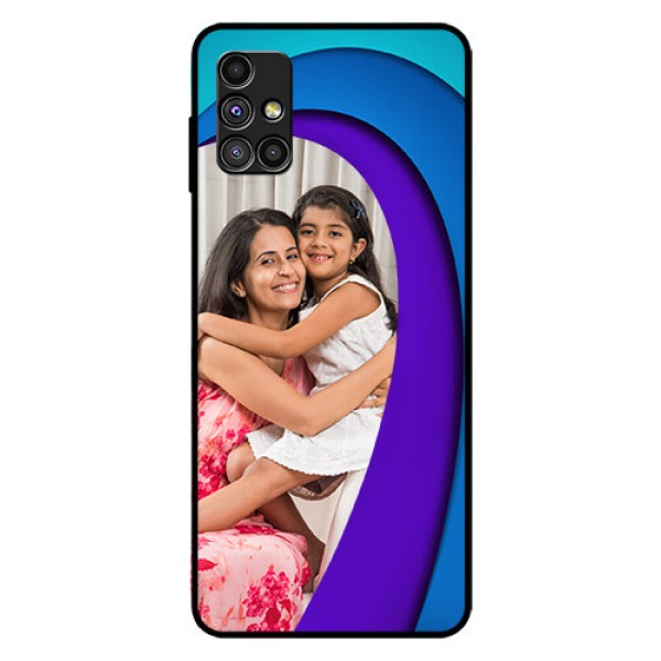 Galaxy M51 Photo Printing on Glass Case  - Simple Pattern Design