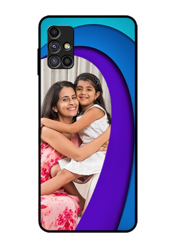 Galaxy M51 Photo Printing on Glass Case  - Simple Pattern Design