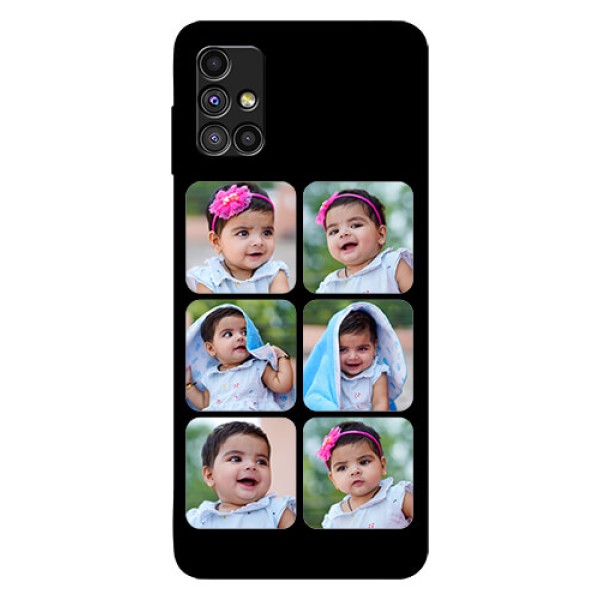 Galaxy M51 Photo Printing on Glass Case - Multiple Pictures Design Galaxy M51 Photo Printing on Glass Case - Multiple Pictures Design