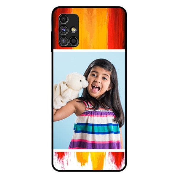 Galaxy M51 Personalized Glass Phone Case  - Multi Color Design