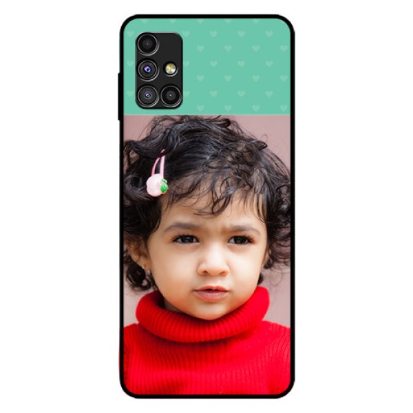 Galaxy M51 Custom Glass Phone Case  - Lovers Picture Design