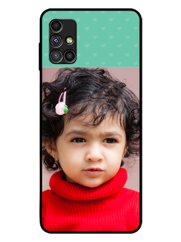 Custom Galaxy M51 Custom Glass Phone Case  - Lovers Picture Design