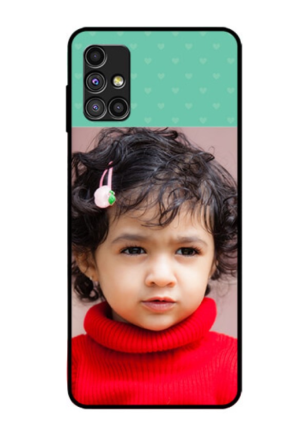 Galaxy M51 Custom Glass Phone Case  - Lovers Picture Design