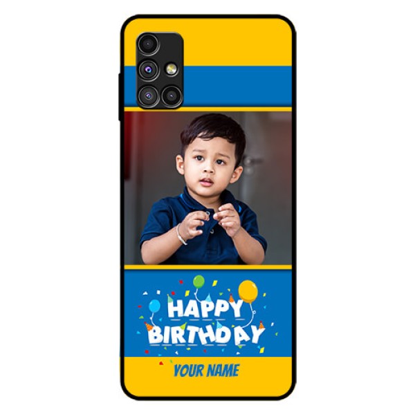 Galaxy M51 Custom Glass Mobile Case  - Birthday Wishes Design
