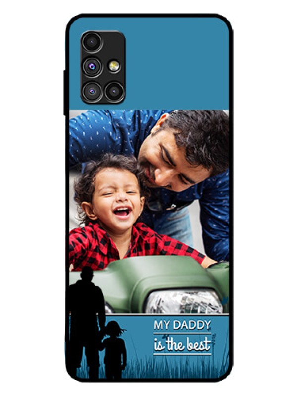 Custom Galaxy M51 Custom Glass Mobile Case  - Best dad design 