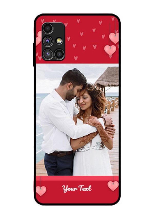 Galaxy M51 Custom Glass Phone Case  - Valentines Day Design