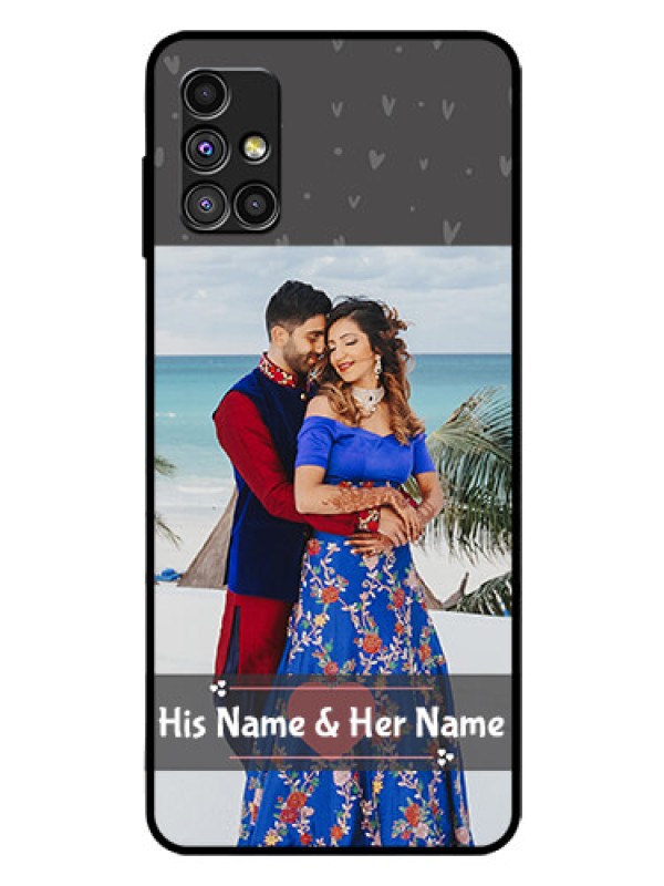 Custom Galaxy M51 Custom Glass Mobile Case  - Buy Love Design with Photo Online