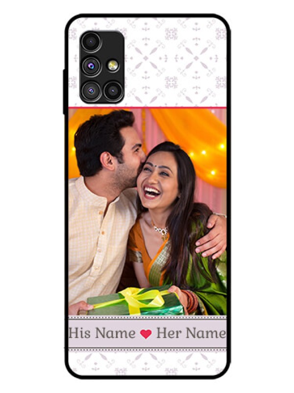 Custom Galaxy M51 Custom Glass Mobile Case  - with Photo and Ethnic Design