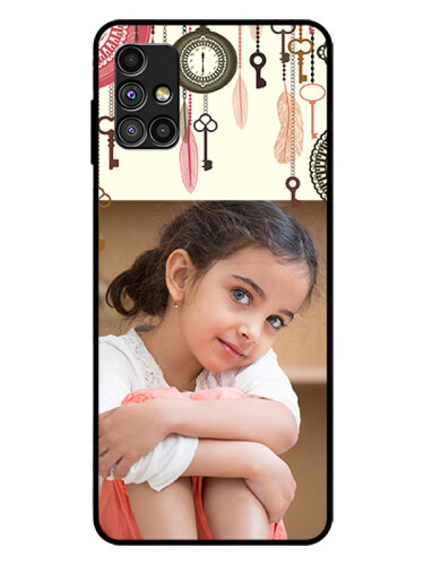 Custom Galaxy M51 Custom Glass Mobile Case  - Boho Style Design