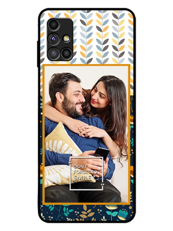 Custom Galaxy M51 Custom Glass Mobile Case  - Pattern Design