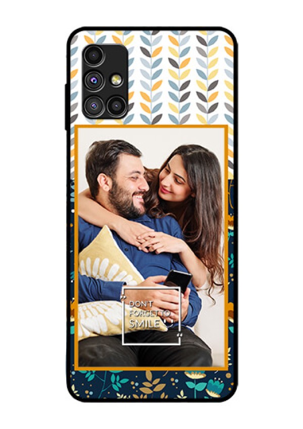 Galaxy M51 Custom Glass Mobile Case  - Pattern Design