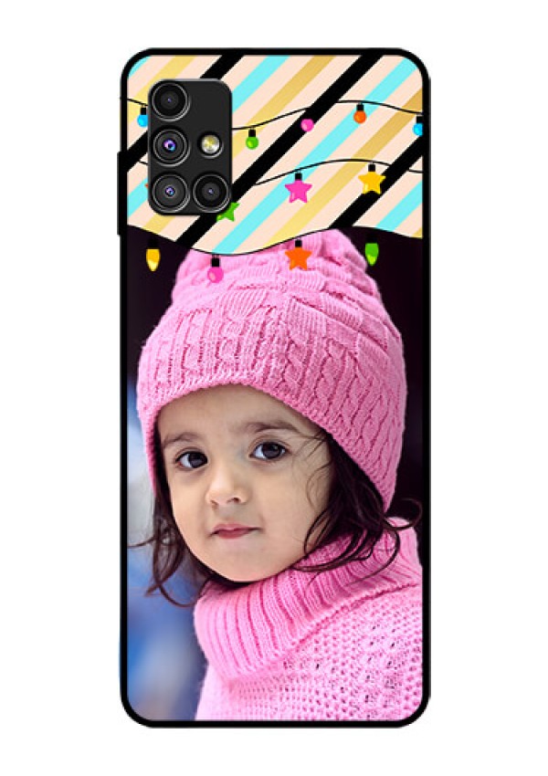 Galaxy M51 Custom Glass Mobile Case  - Lights Hanging Design