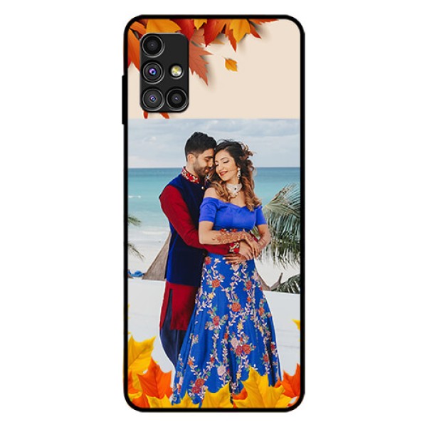 Galaxy M51 Photo Printing on Glass Case - Autumn Maple Leaves Design Galaxy M51 Photo Printing on Glass Case - Autumn Maple Leaves Design