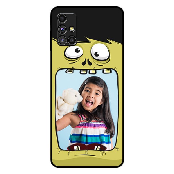 Galaxy M51 Personalized Glass Phone Case - Cartoon monster back case Design Galaxy M51 Personalized Glass Phone Case - Cartoon monster back case Design