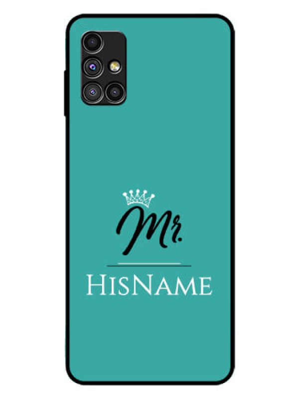 Custom Galaxy M51 Custom Glass Phone Case Mr with Name