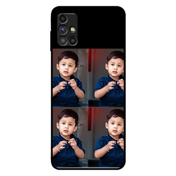 Galaxy M51 4 Image Holder on Glass Mobile Cover Galaxy M51 4 Image Holder on Glass Mobile Cover
